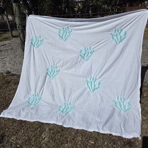 GrandinRoad 100% Cotton‎ 72" x 72" Shower Curtain Made in India Beach Nautical